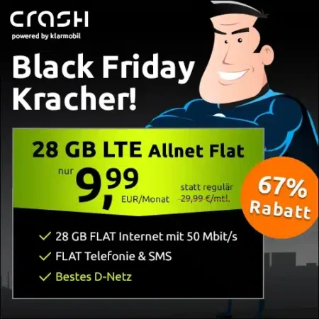 🔥BLACK-FRIDAY: 28 GB für 9,99€ im Telekom-Netz | eSIM, Allnet-Flat, EU-Roaming | 1 Monat waipu.tv Perfect Plus