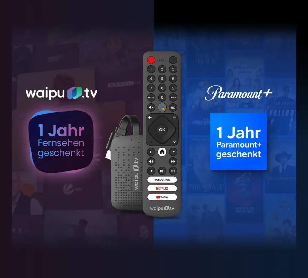 Waipu.tv mit Paramount+ für nur 59,99€