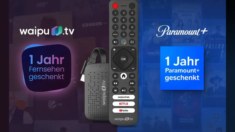 1 Jahr waipu.tv Perfect Plus + 4K Stick + Paramount+ für nur 59,99€ + 4,95€ Versand (Begrenzt auf 9.999 Stück)
