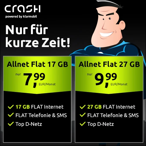 27 GB für 9,99€ oder 17 GB für 7,99€ | Vodafone-Netz | Allnet-Flat | WLAN Call, VoLTE, eSim