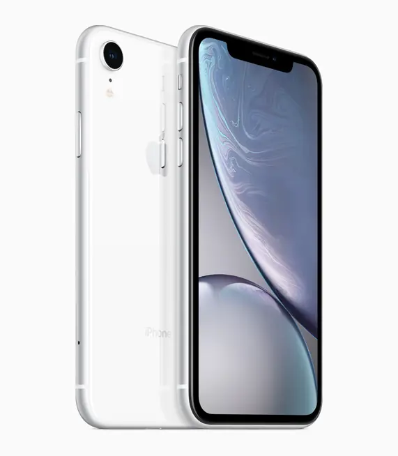 Das iPhone XR in weiß.