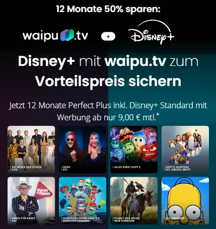 waipu.tv + Disney+