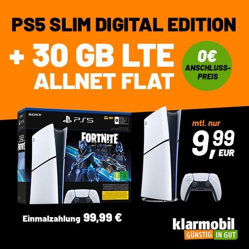 Playstation 5 mit 30 GB Datenvolumen für nur 9,99€ mtl.