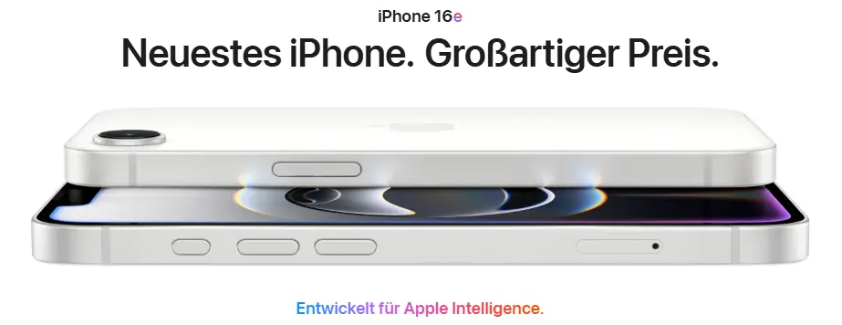 Das iPhone 16e mit Apple Intelligence